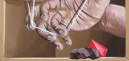 Out of the bug n°01 | Oil And Acrylic Painting in Paintings by Chill. Item made of wood & synthetic