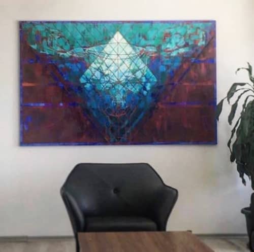 Painting | Oil And Acrylic Painting in Paintings by Seçil Art Studio London. Item made of canvas