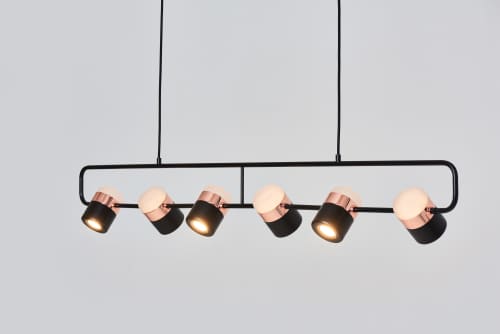Ling Pendant 6 | Pendants by SEED Design USA. Item composed of steel and glass