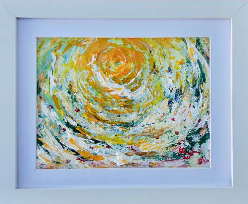 Time for greatness(2025) | Oil And Acrylic Painting in Paintings by Elena Parau. Item made of paper works with contemporary & country & farmhouse style