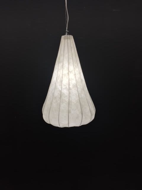Squashblossom Hanging Lamp | Pendants by Pedro Villalta. Item composed of steel and paper