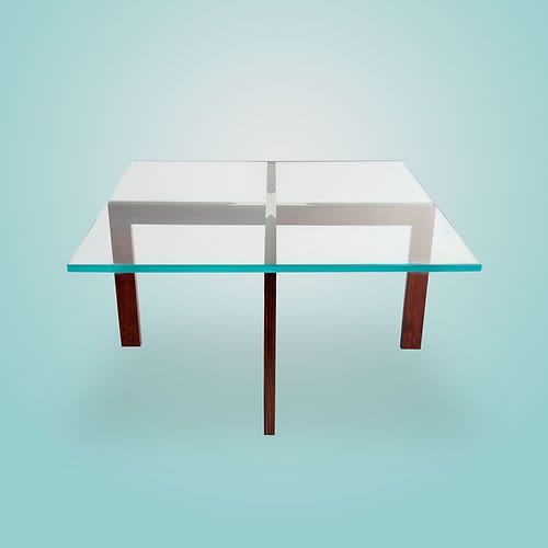 MARTIN Coffee table | Tables by Ivar London | Custom. Item made of walnut & glass compatible with contemporary and eclectic & maximalism style