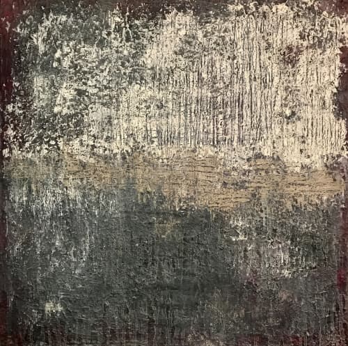 'Rusty Road' | Paintings by Christina Twomey Art + Design. Item made of canvas works with minimalism & contemporary style