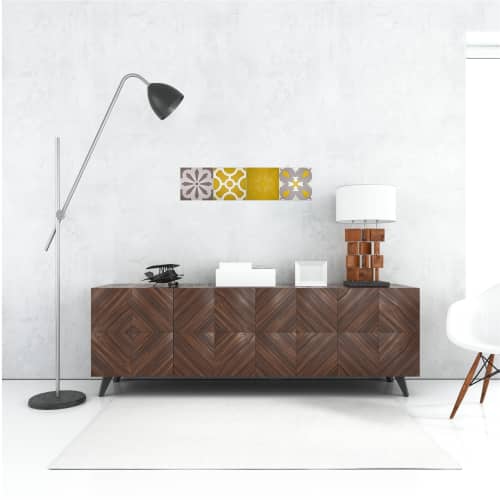 Wall Decor Composition 4.2 | Paneling in Wall Treatments by Alzuleycha. Item made of wood with fiber