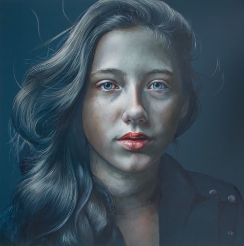 New Hope, 2018 | Oil And Acrylic Painting in Paintings by Kathrin Longhurst. Item composed of linen and synthetic