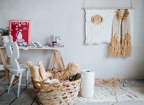 Macrame Wall Hanging | Wall Hangings by Ranran Design Studio by Belen Senra. Item composed of fabric and fiber