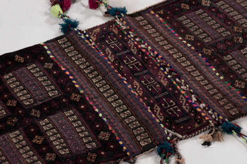 Antique Balisht Tribal Textile with Polychromatic Geometric | Area Rug in Rugs by Rug and Kilimarea
