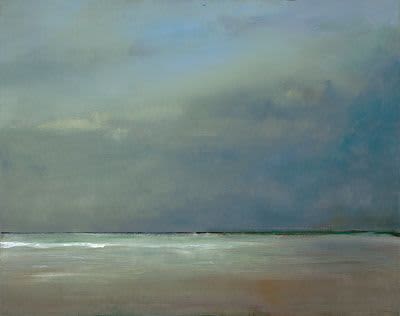 Anne Packard "Storm Watch" | Oil And Acrylic Painting in Paintings by YJ Contemporary Fine Art. Item composed of canvas