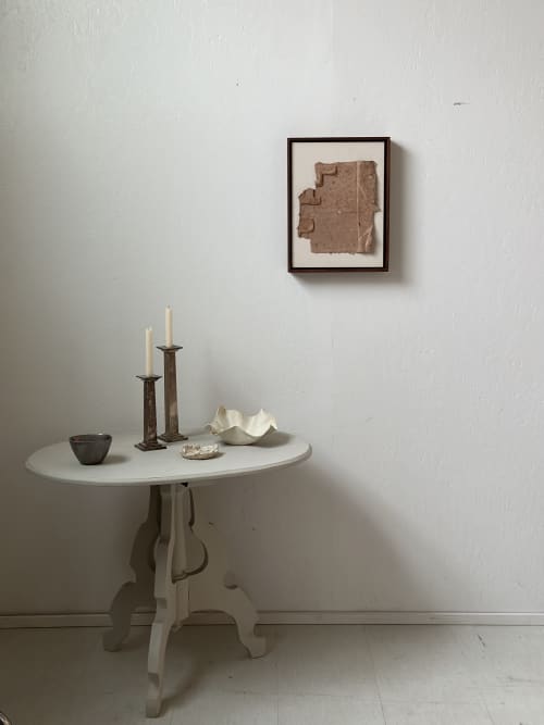 Route 15 | Wall Sculpture in Wall Hangings by Nicole Neu. Item composed of walnut and fiber in minimalism or mid century modern style