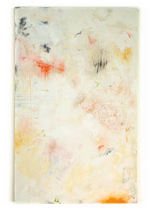 In Real Time | Mixed Media in Paintings by El Løvaas. Item composed of canvas in minimalism style