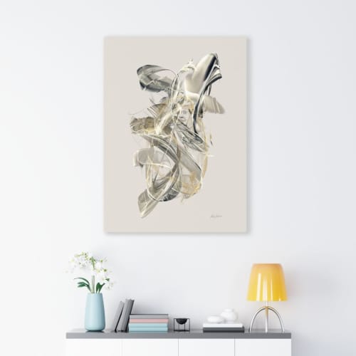 Convolution 18076 | Oil And Acrylic Painting in Paintings by Rica Belna. Item made of canvas & synthetic