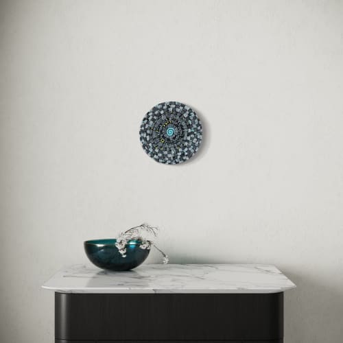 Meditation X | Wall Sculpture in Wall Hangings by Gila Mosaics Studio. Item works with minimalism & contemporary style