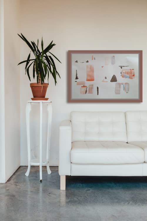 Abstract - 13 | Oil And Acrylic Painting in Paintings by Arttake. Item composed of paper in minimalism or contemporary style