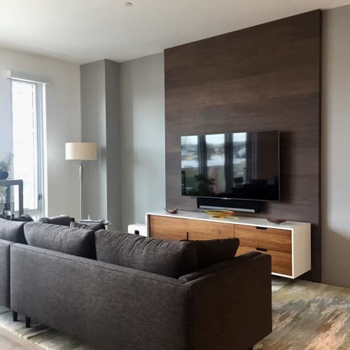 Wood Wall | Paneling in Wall Treatments by Kula Solutions. Item made of wood