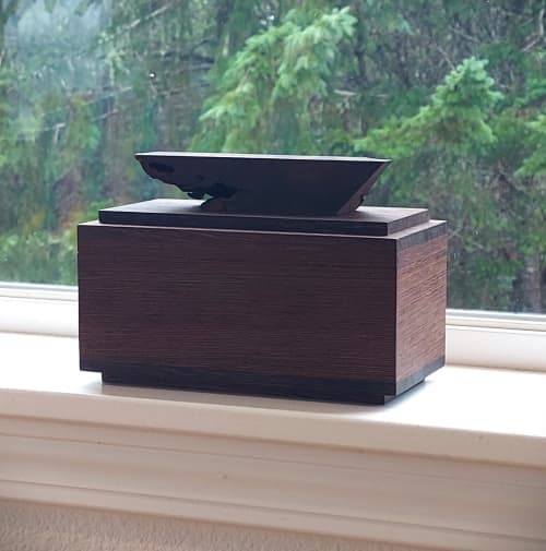 Wenge Pet Ern, Specialty Decorative Box | Decorative Tray in Decorative Objects by SjK Design Studios. Item composed of walnut in minimalism or mid century modern style