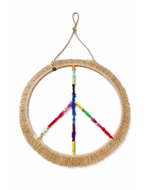 Peace in the Valley | Mixed Media by ROBIN BERNING | ARTIST. Item composed of metal and fiber in boho or contemporary style