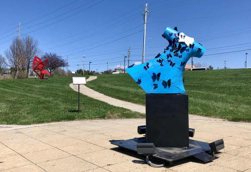 The Butterfly Dress | Public Sculptures by Kyle Fokken - Artist LLC | Urbandale Planning & Zoning in Urbandale. Item composed of steel