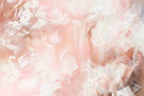 Quietly Blushing | Oil And Acrylic Painting in Paintings by Dana Mooney Art. Item made of canvas