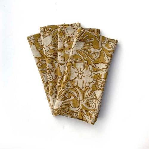Hope Napkins | Set of 4 | Linens & Bedding by ichcha. Item made of cotton compatible with boho and country & farmhouse style