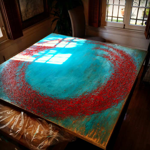 'Infinity II' | Paintings by Christina Twomey Art + Design. Item made of canvas compatible with minimalism and contemporary style