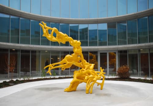 Egnabo | Sculptures by STUDIO NICK ERVINCK | Woonzorgcentrum Yserheem in Diksmuide. Item composed of synthetic