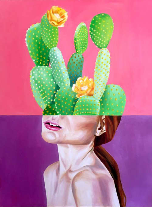 Part Of That Whole | Oil And Acrylic Painting in Paintings by Sofia del Rivero