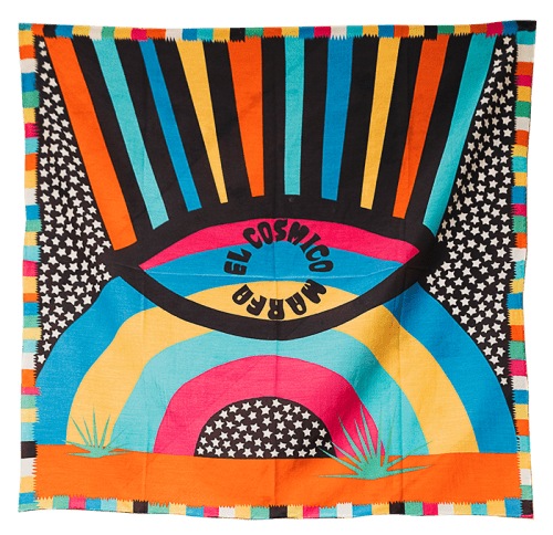 Bandana design | Apparel in Apparel & Accessories by Paige Russell, ELOI | El Cosmico in Marfa. Item composed of cotton and fiber