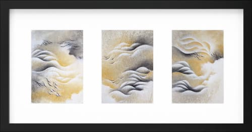 Traces of the day | Oil And Acrylic Painting in Paintings by Francesca Borgo. Item works with minimalism & contemporary style