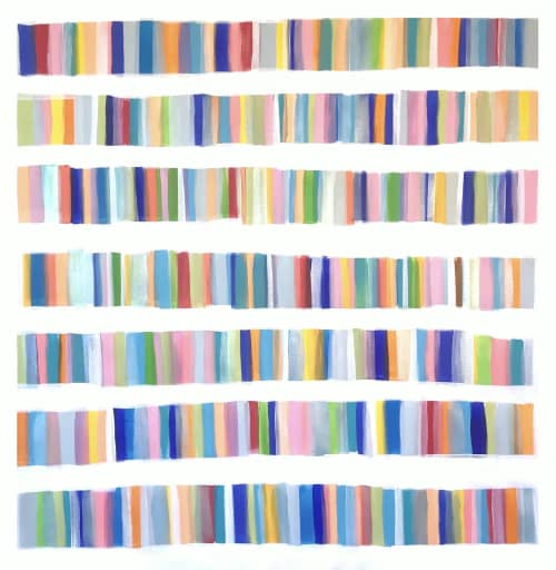 SOLD - 'ANOTHER BiBLiOPHiLE' by Linnea Heide | Paintings by Linnea Heide contemporary fine art