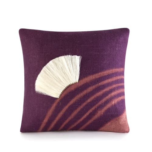 uthingo mulberry | Pillow in Pillows by Charlie Sprout. Item made of cotton