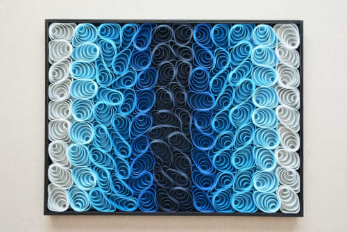 No. 16 Acoustic Diffuser Panel - Gradient Modern Abstract | Wall Sculpture in Wall Hangings by Joseph Aurelius