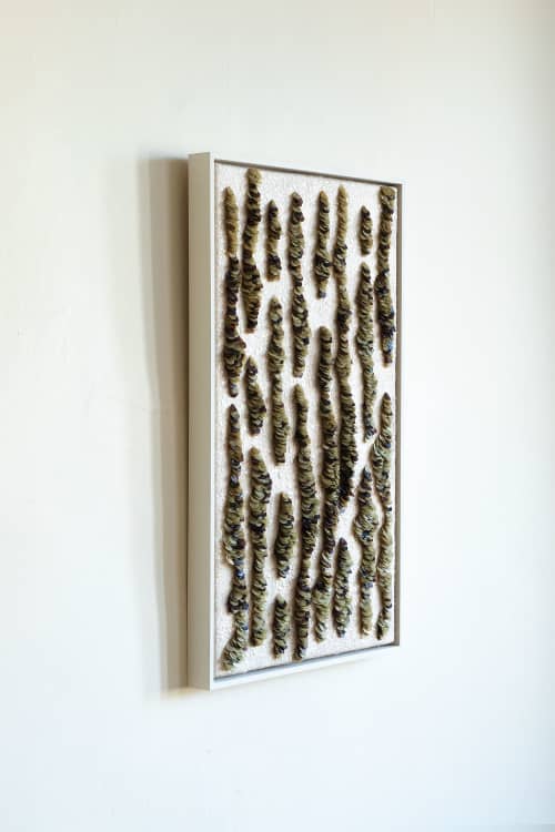 Seaweed Ripple No. 1 | Wall Sculpture in Wall Hangings by Jasmine Linington. Item composed of fiber
