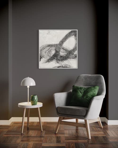 Abstract express 806 | Mixed Media by Dario Moschetta. Item composed of canvas & paper compatible with minimalism and modern style