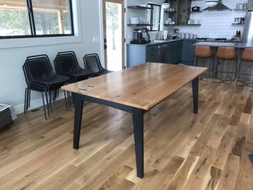 Expanding Alder and Ash Dining Table | Tables by AM Wood | Private Residence - Plain, WA in Plain