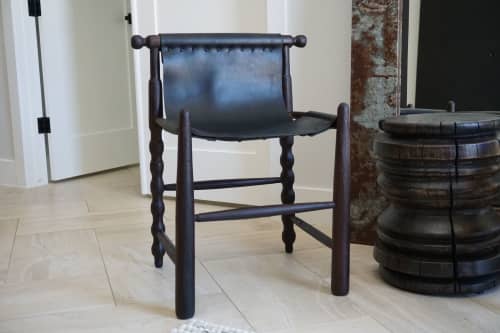 The Casey | Accent Chair in Chairs by Wylie's Wood & Leather. Item composed of wood in boho or minimalism style