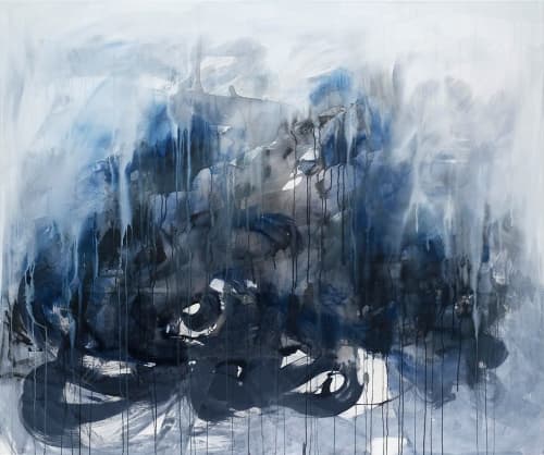 Untitled Series 05 | Oil And Acrylic Painting in Paintings by Lisa Ochowycz. Item composed of canvas and synthetic