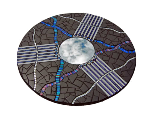 Harmony, Faithfulness, & Confidence | Mosaic in Art & Wall Decor by Rochelle Rose Schueler - Wild Rose Artworks LLC. Item made of ceramic with glass