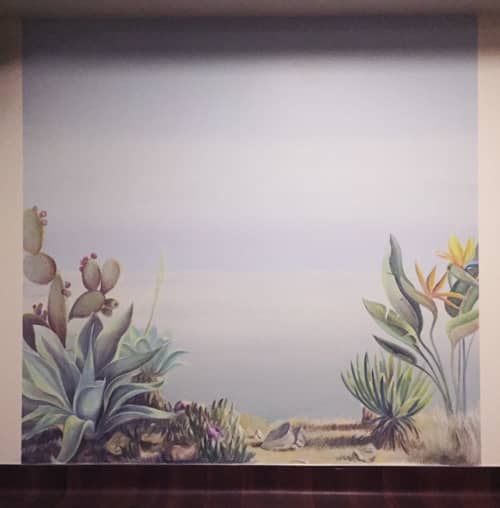 Waiting Room with View | Murals by Very Fine Mural Art - Stefanie Schuessler | Antelope Valley Cancer Center - Mukund Shah MD in Palmdale. Item made of synthetic