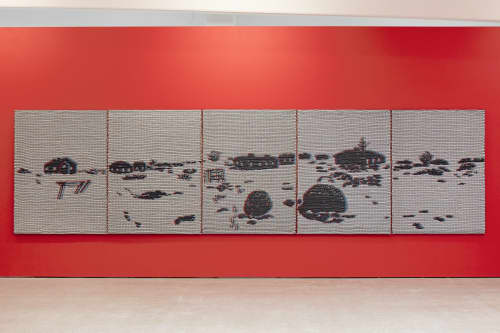 Weeping willow | Tapestry in Wall Hangings by Outi Martikainen | Kohta in Helsinki. Item composed of fiber