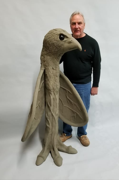 "Phoenix" | Sculptures by J.A. Mayer "Sculptor". Item made of ceramic with synthetic