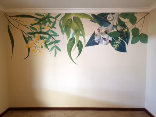 Australian Flora | Murals by Susan Respinger. Item composed of synthetic