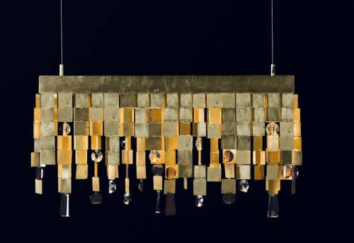 Byzantine Rectangular | Chandeliers by F+M FOS - Anna Maria Fragiskos Bitros. Item made of copper works with modern style