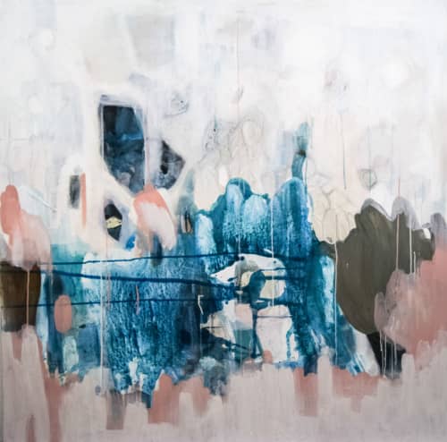 Discombobulated | Oil And Acrylic Painting in Paintings by Cat Huss | The Cosmopolitan Apartments in Corpus Christi. Item made of canvas