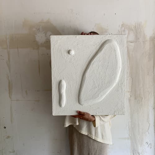 ‘Inner’ by Greyya Jay | Wall Sculpture in Wall Hangings by Greyya Jay. Item made of cement works with minimalism & contemporary style
