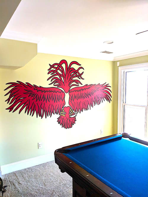 USC Gamecock Wings | Murals by Christine Crawford | Christine Creates. Item made of synthetic