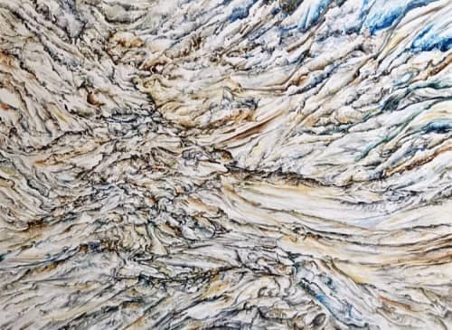 Quartz-39 ‘ Soft ‘ | Oil And Acrylic Painting in Paintings by Sangeeta Sagar. Item made of canvas with synthetic