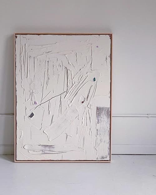 Call Me By Your Name | Original Mixed Media on Canvas | Oil And Acrylic Painting in Paintings by Allison Rohland. Item composed of canvas and synthetic