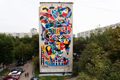 Escaping the City | Street Murals by Louis Lambert aka 3ttman