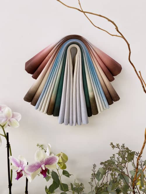 Manzanita | Wall Sculpture in Wall Hangings by Susan Maddux. Item composed of canvas and fiber in boho or japandi style