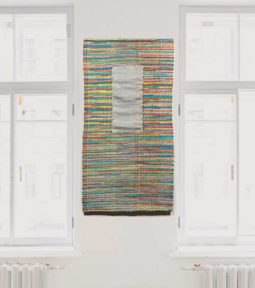 Handwoven Wallhanging: Making Waves | Tapestry in Wall Hangings by Doerte Weber. Item composed of cotton & synthetic compatible with contemporary and eclectic & maximalism style